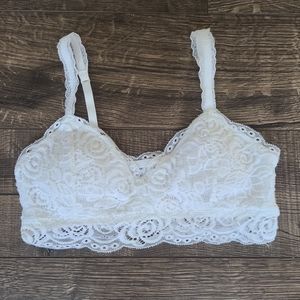 Mudd White Lace Bralette